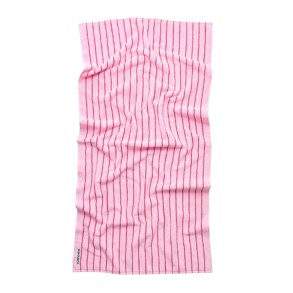 Naram håndklæde - Baby Pink & Ski Patrol Red